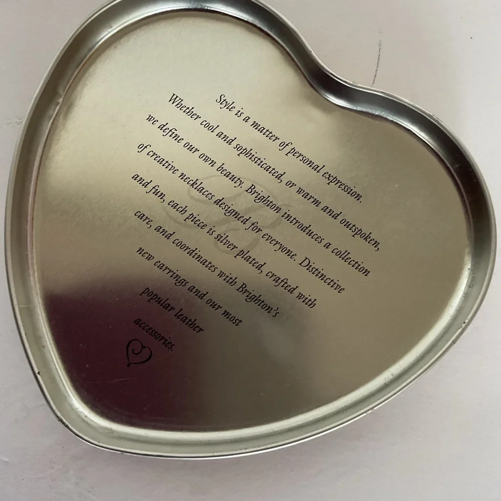 Brighton Jewelry Trinket Jewelry Large Storage Heart Tin
